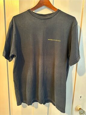 Nautica Black Short Sleeve Tee with Small Yellow Logo